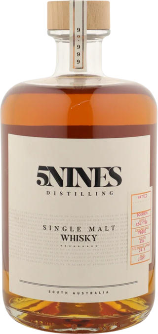 5Nines Distilling - Single Malt Whisky - Vatted Lightly Peated - Bourbon Cask PB 44.2% 700ml