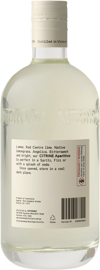 Autonomy Citrine Aperitivo 25% 700ml
