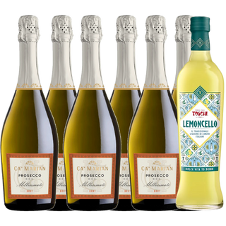 Ca'Marian DOC Millesimato Brut 2023 + Bonus Toschi Lemoncello Liqueur 28% 700ml