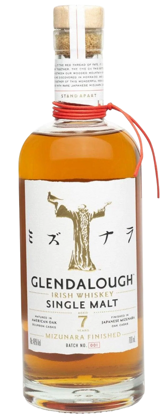 Glendalough 7 Year Old Single Malt Mizunara Finish Whiskey 46% 700ml