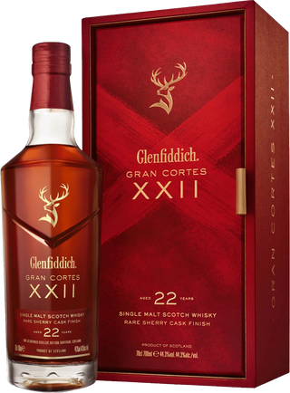 Glenfiddich Gran Cortes 22 Year Old Single Malt Scotch Whisky 44.3% 700ml