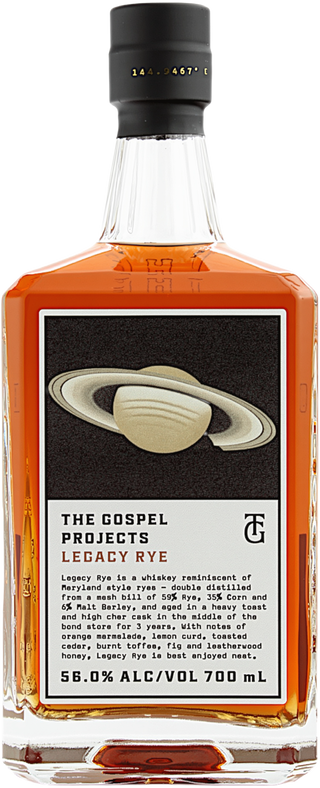 Gospel Legacy Rye Whiskey 56% 700ml