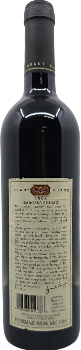 Grant Burge Filsell Shiraz 1998