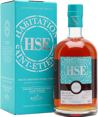 Habitation St Etienne Rum 2013 French Whisky Casks Rozelieures 44% 500mL