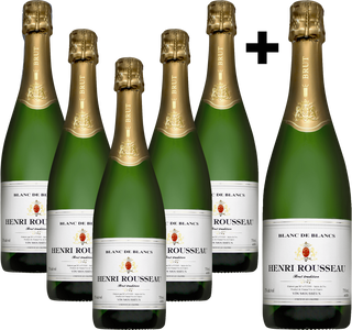 Henri Rousseau Blanc de Blancs NV 5 + 1 Bonus Pack