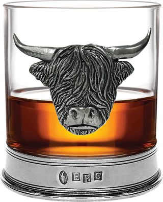 Highland cow collection 11oz single pewter tumbler highland cow
