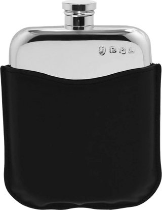 Hipflasks 6oz purse flask & pouch black