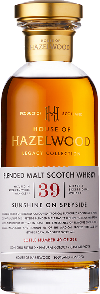 House of Hazelwood 'Sunshine on Speyside' Scotch Whisky 42.5% 700ml