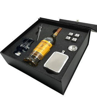 Luxury whisky glencairn pewter gift box