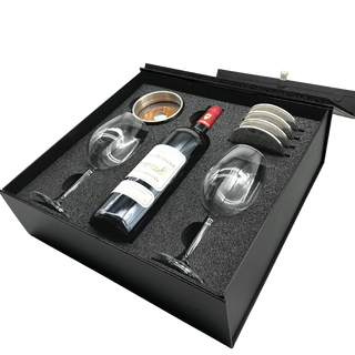 Luxury wine pewter gift box
