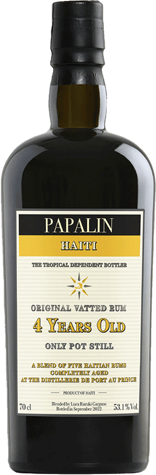 Papalin Haiti 4 Year Old Vatted Rum 53.1% 700ml - United Cellars