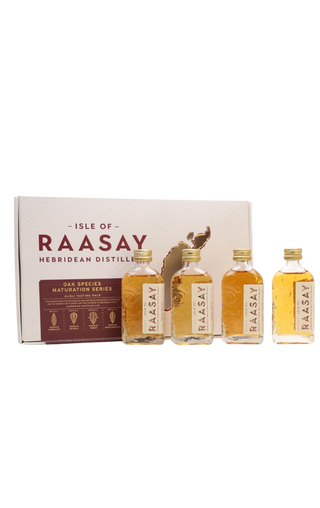 Raasay Oak Species Maturation Single Malt Scotch Gift Pack 4x50ml - United Cellars