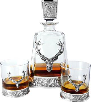 Stag collection 600ml regal stag Triangular pewter decanter