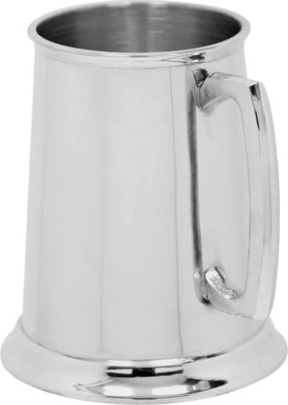Tankards 1pt plain straight tankard pewter