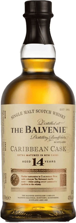 The Balvenie Caribbean Cask 14YO Single Malt Scotch Whisky 43% 700ml
