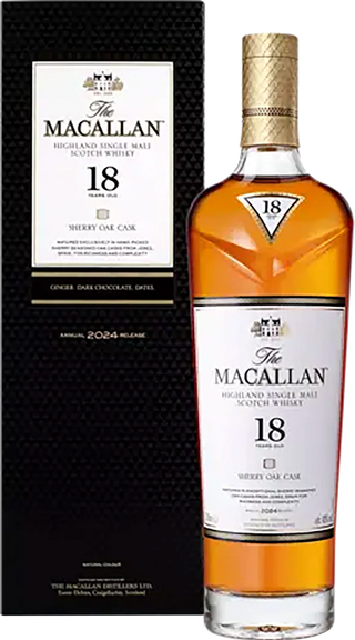 The Macallan Sherry Oak Cask 18 Year Old Single Malt Scotch Whisky 2024 Edition 43% 700ml