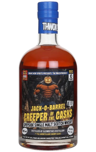 WhiskyHeroes Jack-o-Barrel Glenrothes 10 Year Old Single Malt Scotch Whisky 54.1% 700ml
