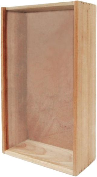 Wooden Box Double Perspex Lid