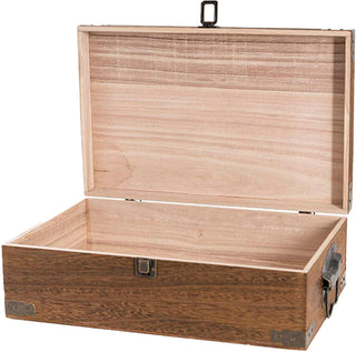 Wooden Double Wine Box Antique Brown - United Cellars