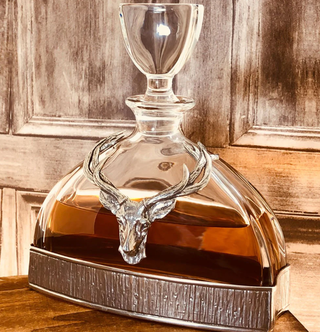 Stag collection 570ml majestic stag pewter decanter - United Cellars