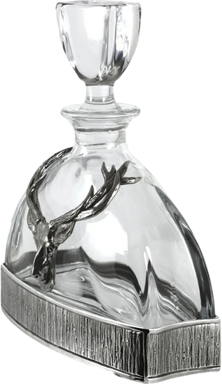 Stag collection 570ml majestic stag pewter decanter - United Cellars
