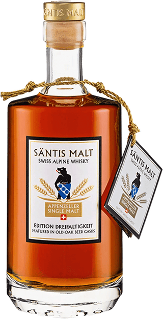 SANTIS Dreifaltigkeit Malt - Swiss Alpine Whiskey (peated) 52% 500mL - United Cellars