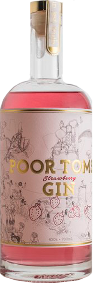 Poor Toms Strawberry Gin 40% 700mL