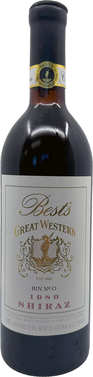 Best's Great Western Bin No 0 Shiraz 1980