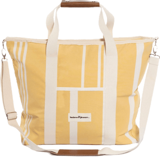 Business and Pleasure Co. Cooler Tote - Vintage Yellow Stripe