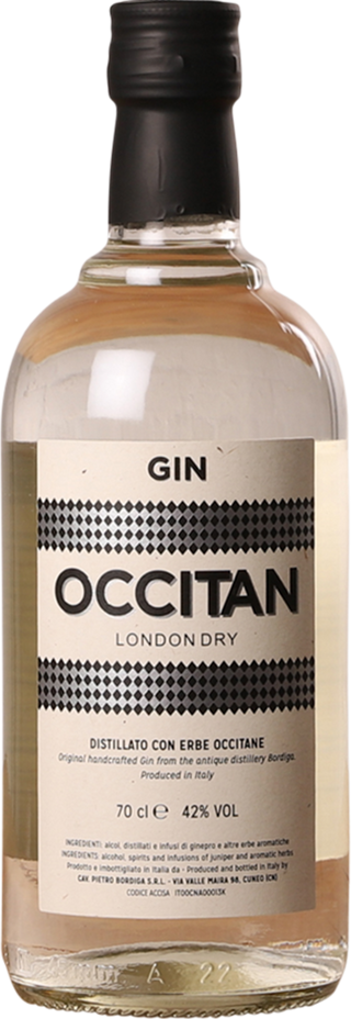 Bordiga Occitan Gin Italiano 42% 700ml - United Cellars