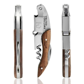 Premium Wood Handle Waiters Friend Corkscrew - United Cellars