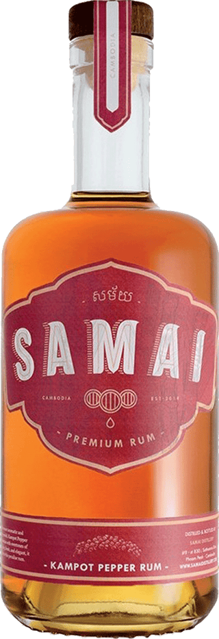 Samai Kampot Pepper Premium Cambodian Rum 38% 700ml - United Cellars